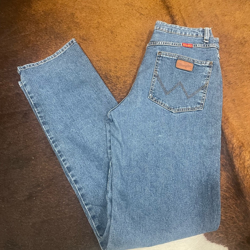 Wrangler Blue Straight Leg Jeans